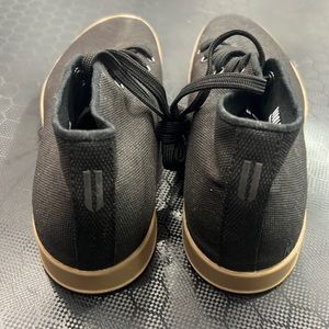 Brand new size 8 women black gum canvas trainer shoes.